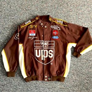 Vintage NASCAR Pit Crew Jacket Dale Jarrett UPS Size L
